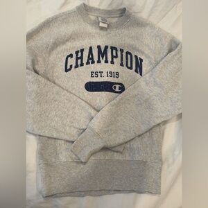 Champion Light Gray Crewneck